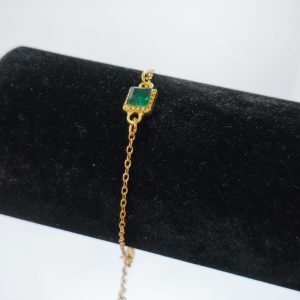 צמיד יהלום ירוק